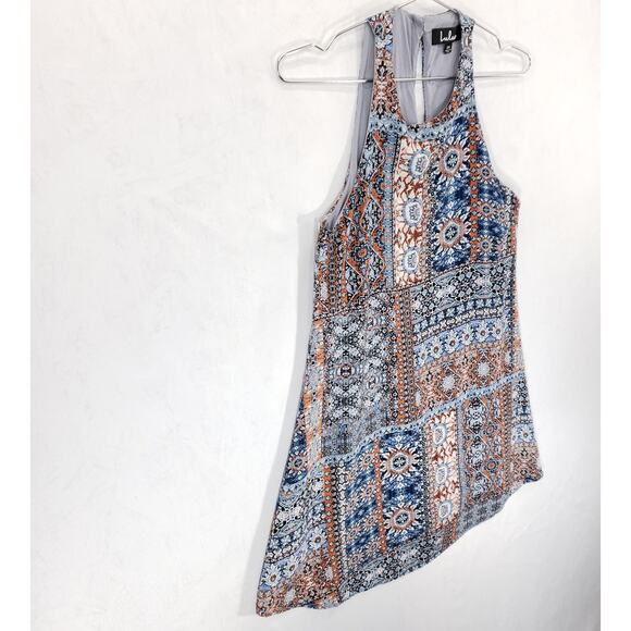 Lulus Dress Womens Extra Small Multicolor Southwestern Boho Keyhole Back Mini - Picture 5 of 15
